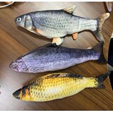 Электрические реалистичные плюшевые мятные рыбки, домашний питомец, котенок, кот, карп