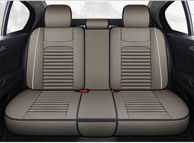 New Car Seat Covers for All Seasons, Linen Seat Cushions for Small Cars, Spring and Summer Car Seat Covers, Full Coverage Ice Silk Special Seat Cushions