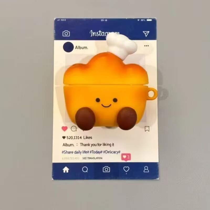跨境仿真枕头适用于airpods pro苹果蓝牙耳机壳1/2/3/4代保护套|undefined