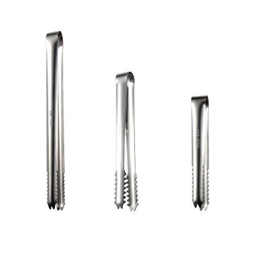 Aion 304 stainless steel ice clip sugar clip with teeth ice grain ice cube anti-slip clip restaurant towel clip multi-specification