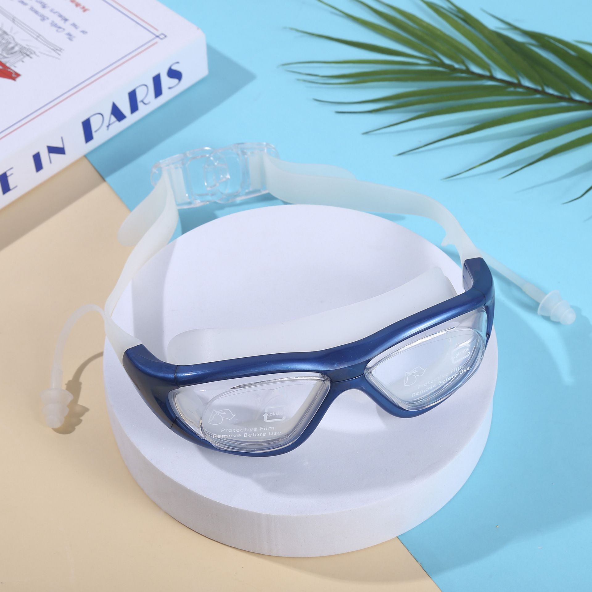 Gafas de Natación Profesionales para Adulto de PC, Antivaho, Impermeables y HD