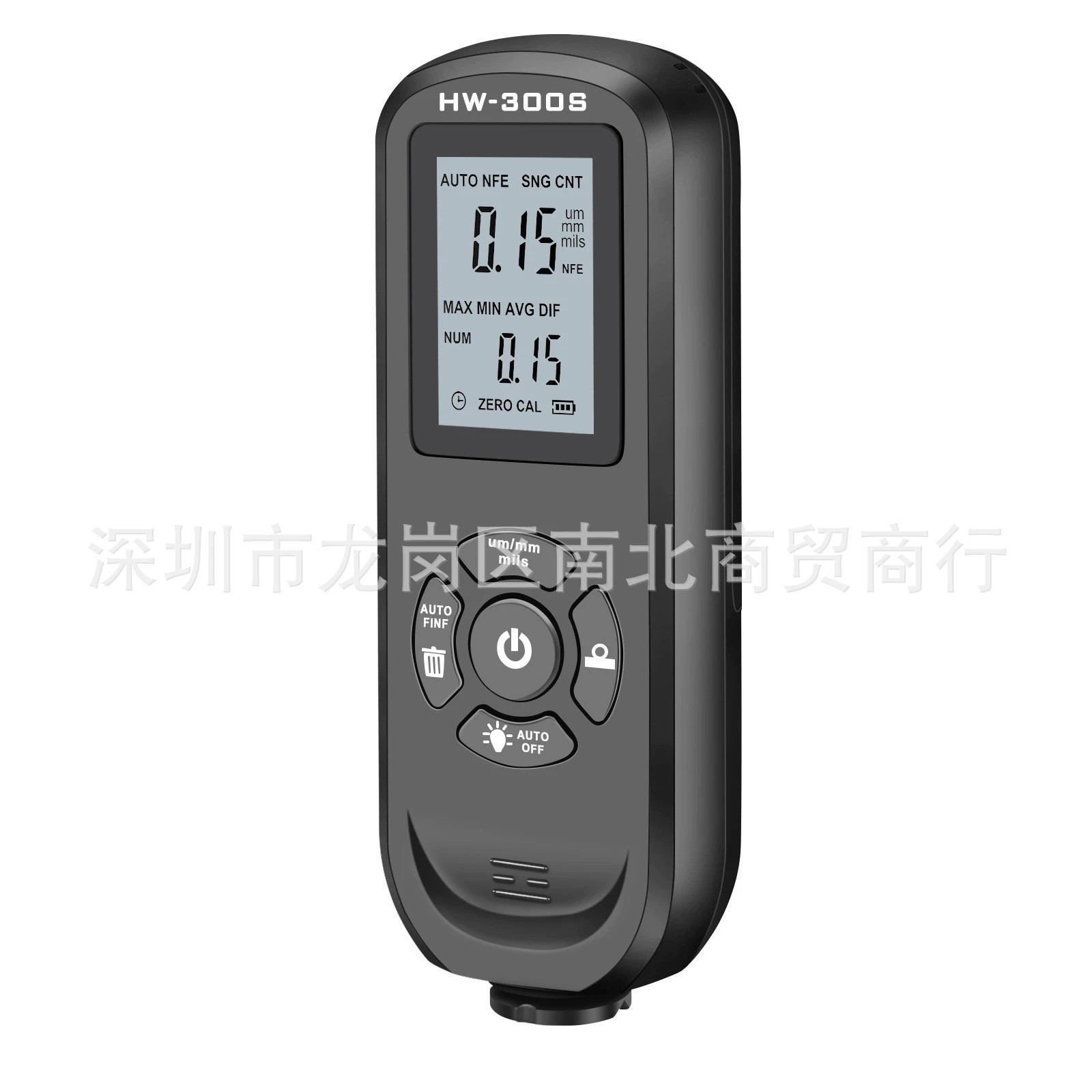 HW-300S высокоточный датчик толщины покрытия противоскользящая пленка краски датчик толщины пленки сухой пленки измеритель толщины