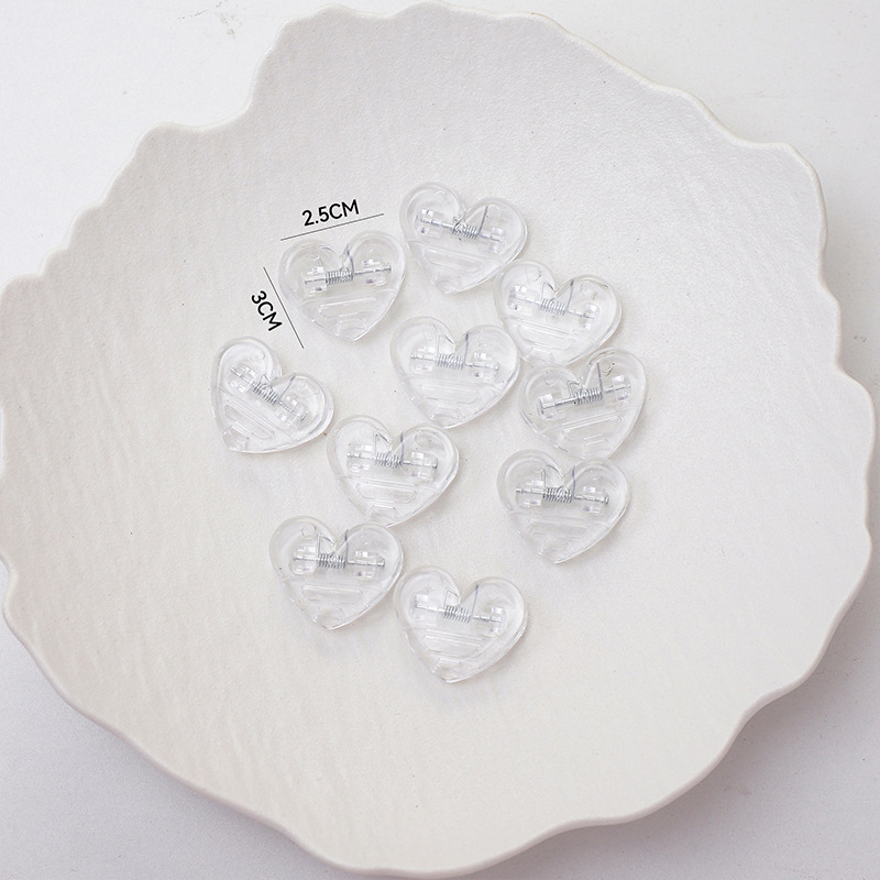 Clip pequeño de amor de color de pensamiento de siete colores, color lindo de plástico, ramo fresco, accesorios de tarjeta, material de bricolaje