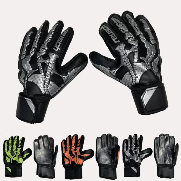 Cross-Border Goalkeeper Gloves Skull Skull Joint Sports Protective Long Finger Gloves Durable Unisex