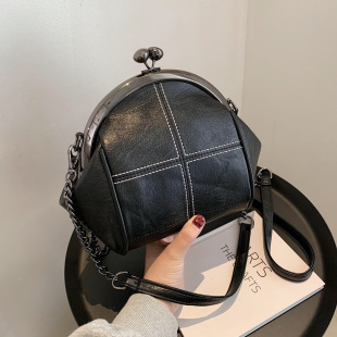 Demi-season solid color capacious wallet, bag strap, one-shoulder bag, chain bag