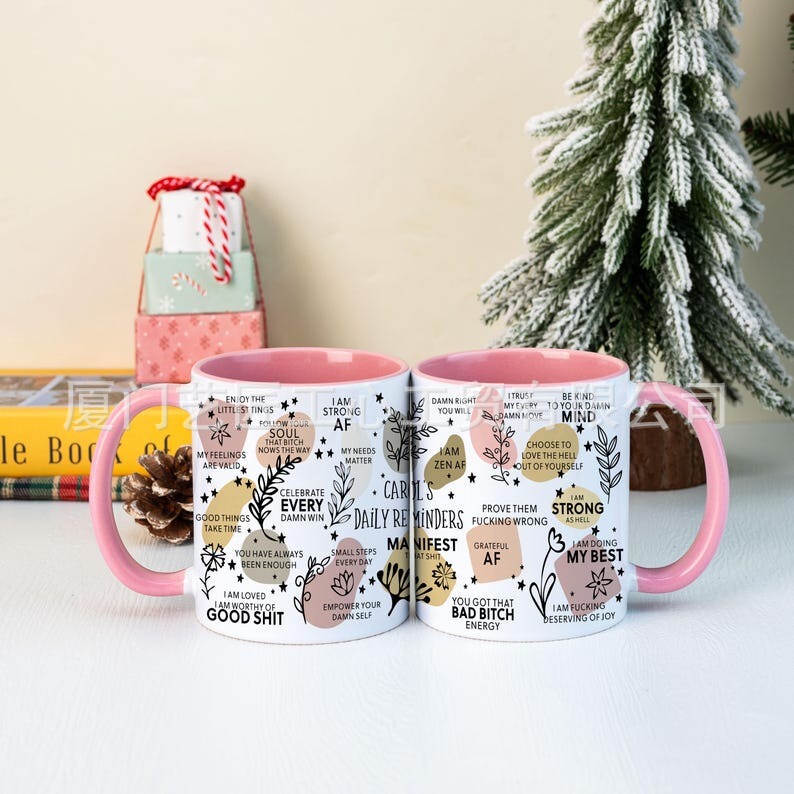 Etsy Amazon Cross-Border Bestseller 11oz White Mug Ceramic Cup Heat Transfer Color Printing One-Piece Customization