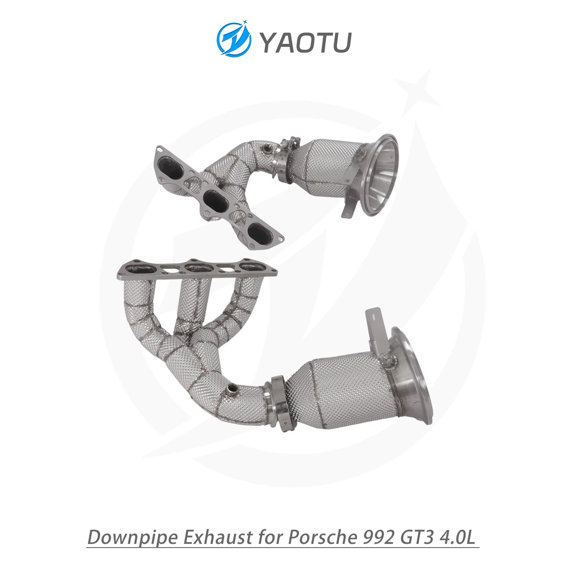 Suitable for Porsche 992 GT3 4.0L (without OPF) with three-way catalytic converter and heat insulation layer