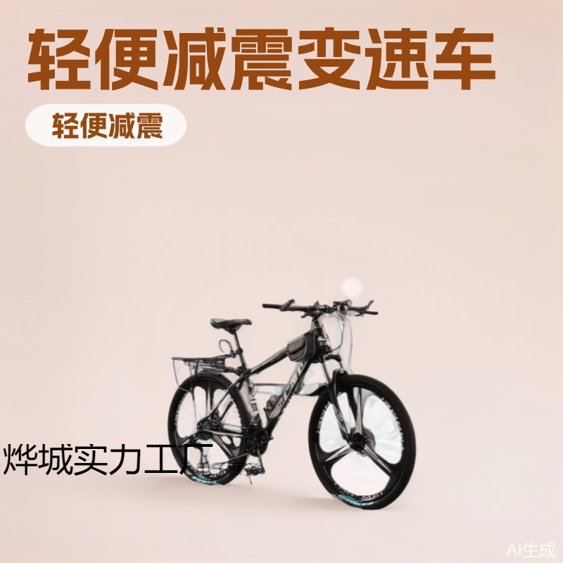 Mountain Bike Adult Variable Speed Men's Model Middle School Student Lightweight Shock-Absorbing Off-Road Women's Youth Commuting Bicycle