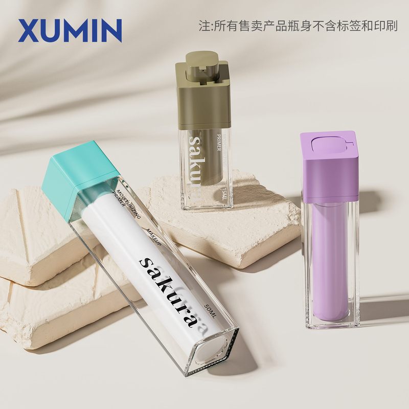 XUMIN 50 ミリリットル化粧品回転真空ボトル 15 ミリリットルエッセンス詰め替えボトル 30 ミリリットルローションプレスボトル空ボトル|undefined