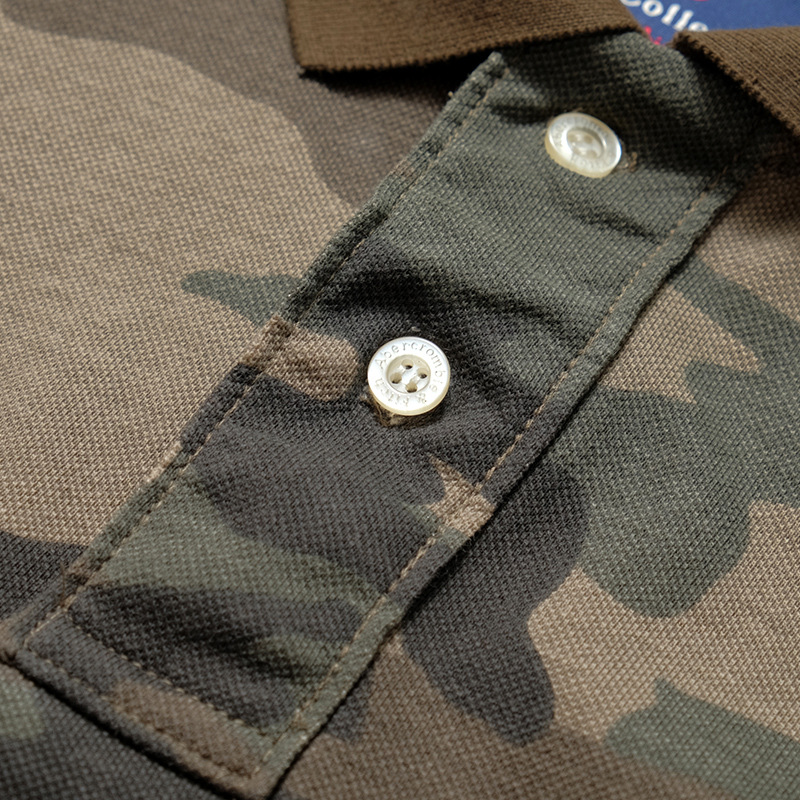 AK ARMY 男裝 迷彩短袖T恤衫男夏季寬松體恤衫男翻領(lǐng)軍旅t恤polo