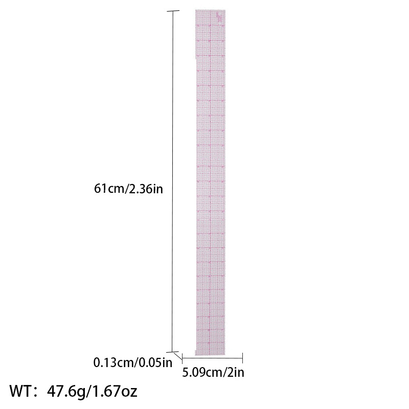Regla de curva directa de fábrica Botón regla de arco regla de ropa regla de corte traje de regla de jaula de manga regla de tamaño colección
