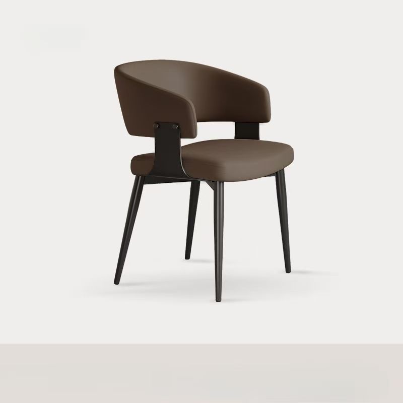 Mesa y silla de comedor minimalistas italianos 2025 nuevo estilo de lujo ligero de alto nivel sensación de respaldo casero taburetes de té silla de respaldo medieval