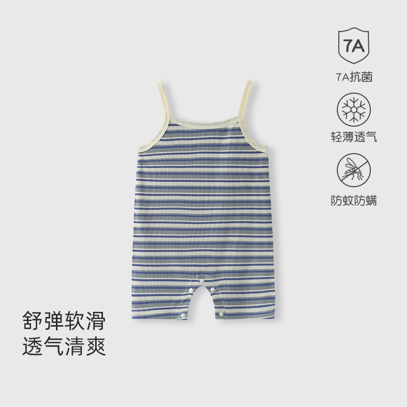 ベビー服ベビー夏のお出かけサスペンダーワンピースモーダル薄手男女新生児夏ベスト