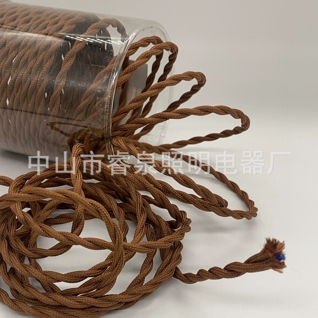 Woven lights, ceiling lamp, retro power cable, wholesale, handmade