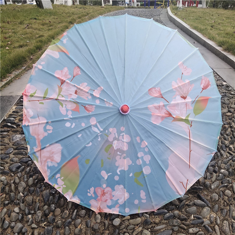 Hanfu fotografía apoyos paraguas artesanía clásica paraguas de papel engrasado Paraguas de baile de estilo chino paraguas de borla de estilo antiguo traje antiguo