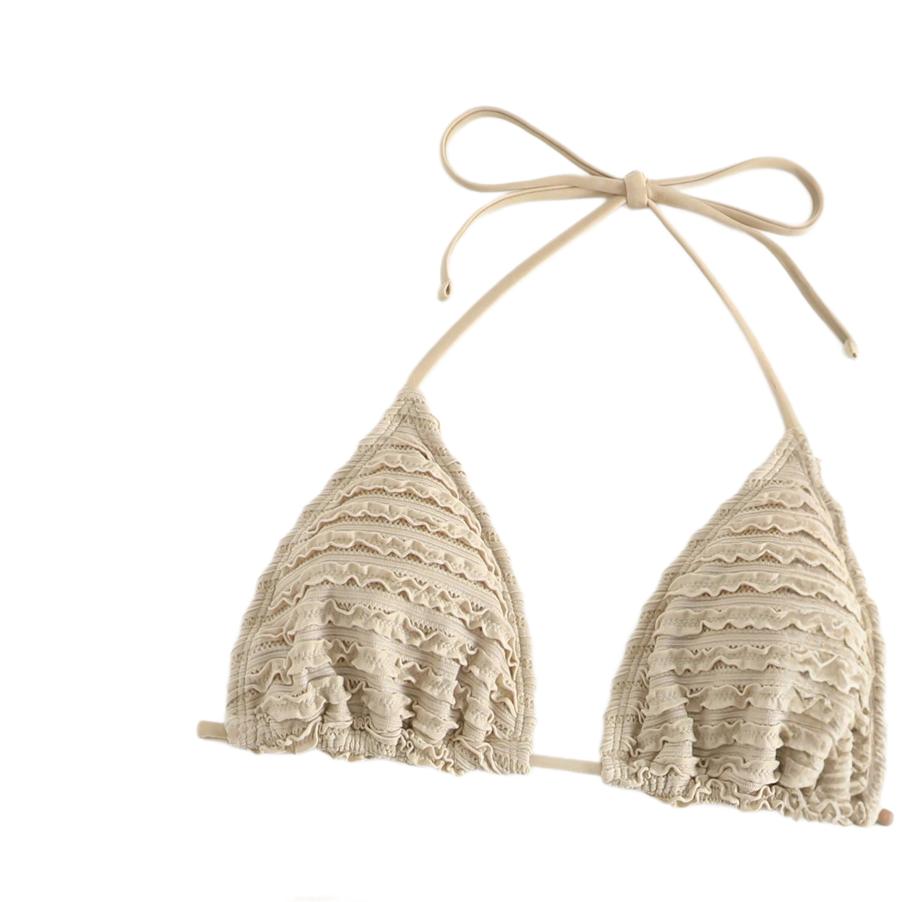 Solid Color Three Piece Bikini Swimsuit Set Women's Sexy Swimwear_ecoleips.com