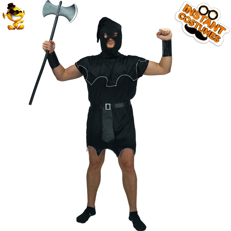 De Halloween de los hombres adultos Europea medieval Verdugo partido rendimiento rol etapa traje