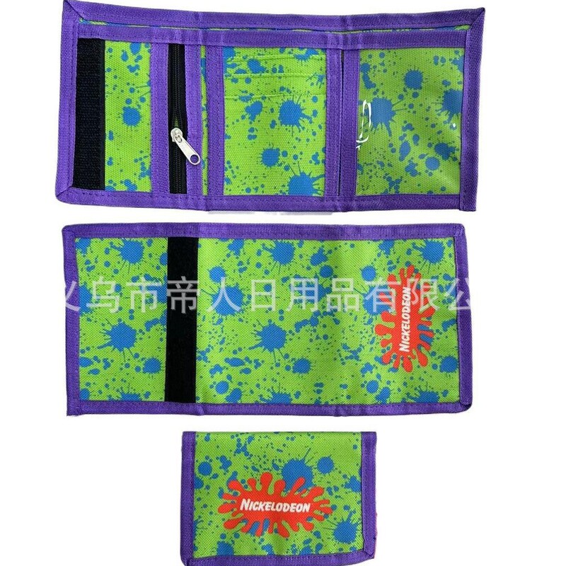 Factory set-do Oxford cloth wallet children's cartoon coin purse wallet card card holder advertising promotion three-fold bag