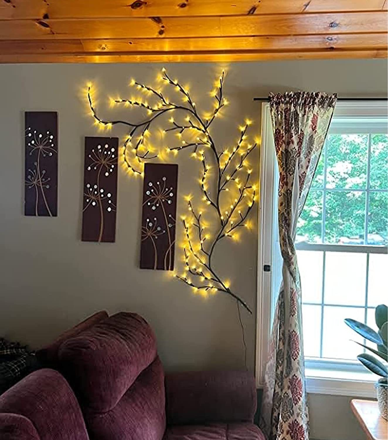 Fábrica directa luces decorativas luces de colores ratán iluminación ins Internet celebridad LED árbol ratán luces diseño dormitorio luces de colores luces de cadena