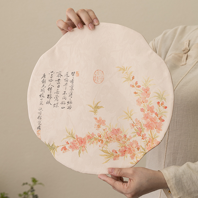 新中国式擬香雲紗高級刺繍防水茶席断熱テーブル旗錦織レトロ文芸布|undefined