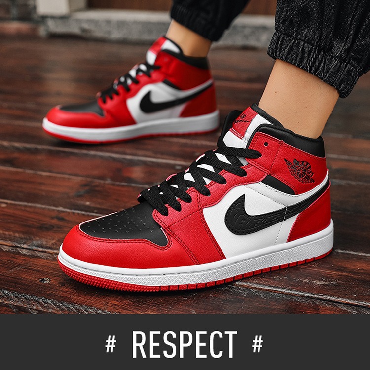 Fábrica de venta directa de Putian AJ zapatos de hombre de alto perfil marrón oscuro barbado zapatos de skate de mujer negro y blanco panda zapatos deportivos casuales mujeres