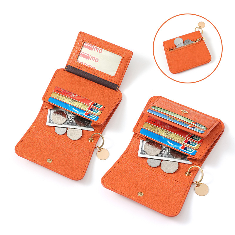 韓国ファッションミニ小銭入れショートポータブルカードホルダー PU カードホルダーカードホルダーアクセス制御収納袋マルチカラー卸売|undefined