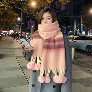 2025�¿�߼�ƴɫ�R��ë����Ů�ﶬ���Ӻ�ů�ٴ���ë���������