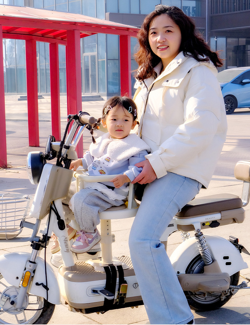 Safety Seat for Infants, Electric Motorcycle Child Seat, Front-Mounted Scooter Safety Seat, Front Seat