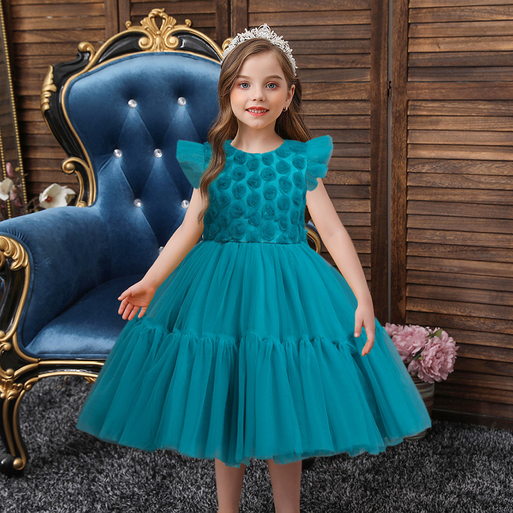 Girls flower girl dress children's dress...