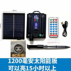 太阳能板LED圣诞节日彩灯串皮线铜线灯G40G50球泡灯流星雨控制器