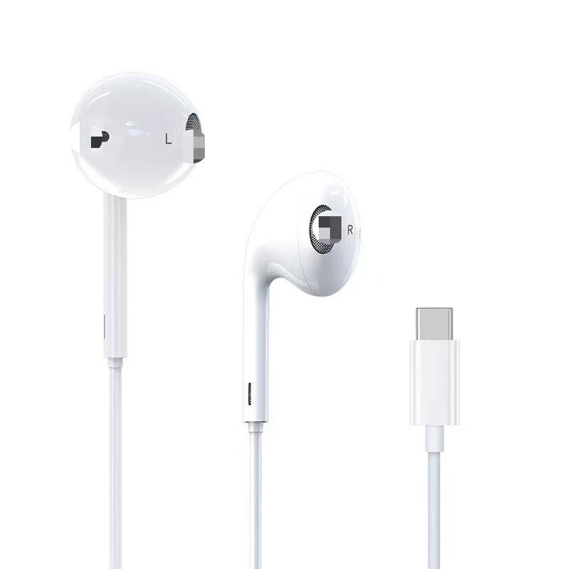 跨境爆款有线耳机线控带麦通话听歌数字解码适用iPhone苹果14入耳|undefined