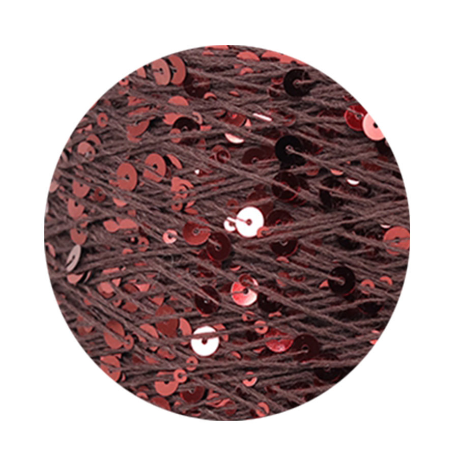 50g algodón lentejuelas hilo 3mm + 6mm peinado tamaño de lujo lentejuelas mano hilo tejer precio al por mayor