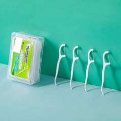 フロス50本箱入りファミリーホテルレストランのフロス棒爪楊枝線口腔フロス携帯ケース