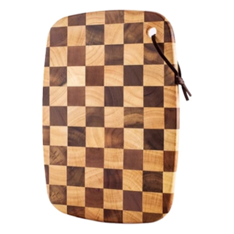 En nombre del tablero de ajedrez de nogal, tabla de cortar, tabla de cortar doméstica de madera maciza, tabla de cortar gruesa antimoho, tabla de cortar gruesa, tabla de cortar de cocina