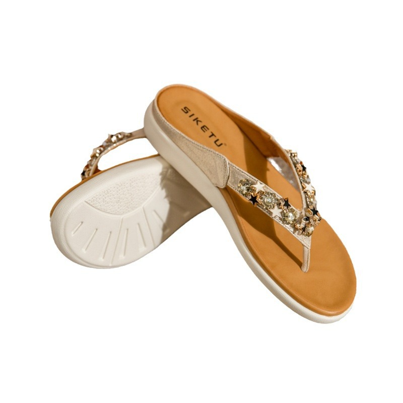 Rhinestone Fish Mouth Sandals 2