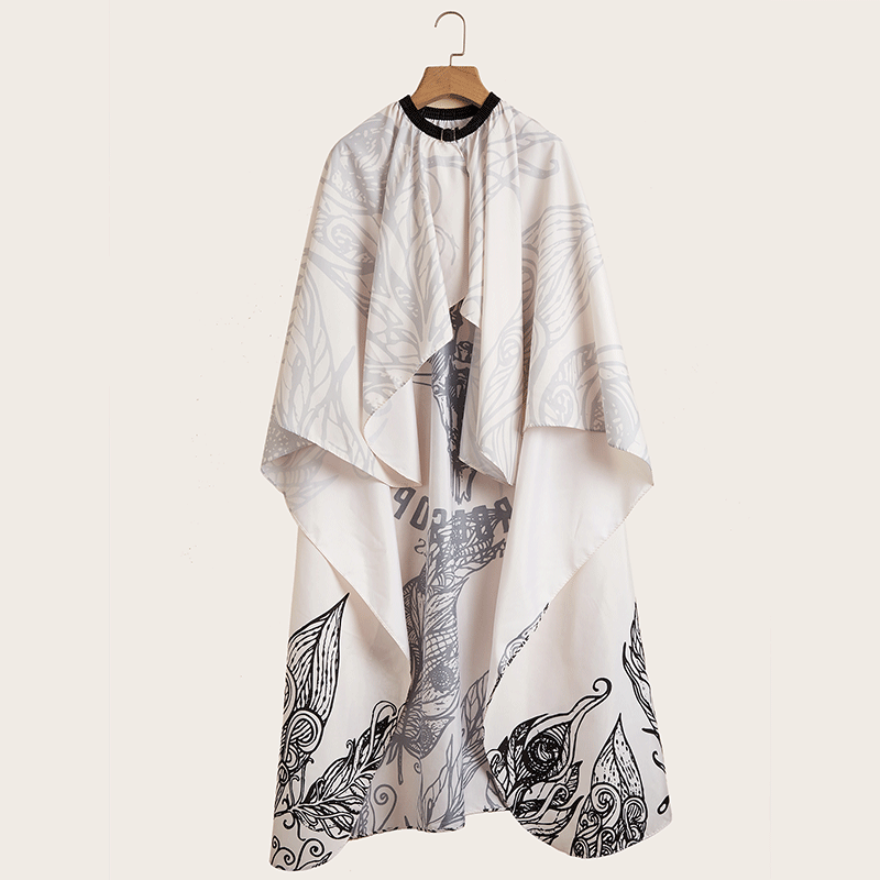 理髮圍布不粘發高檔髮廊家用剪髮印花圍裙兒童剃髮披布燙染髮披肩