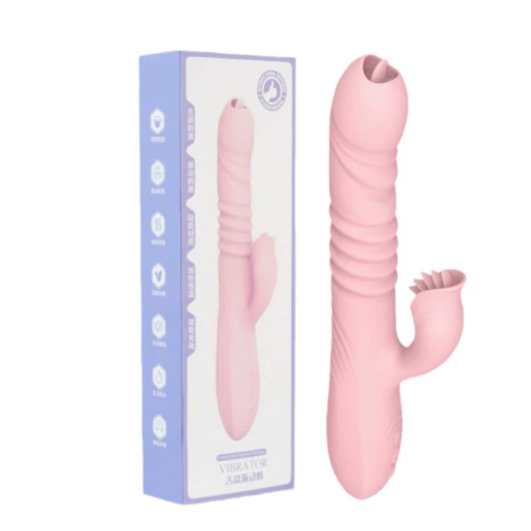 GOK Silicone вибрационная палка female с фейри палочкой, язычок, нагрев, телескопическая вибрация, мастурбация, взрослые секс-товары