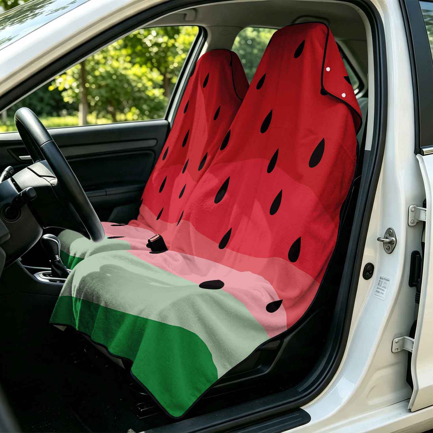 2-piece dual-use car seat cover, ultra-fine fiber, can be used as a beach towel, printed car protective seat cover 13