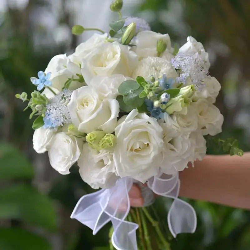 七夕婚礼手捧花新娘手捧结婚出片郁金香领证花拍照道具|undefined