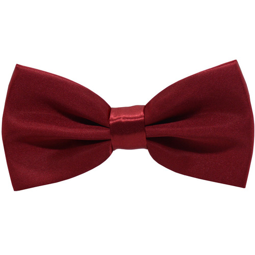 Bow tie men's formal wear Korean style glossy solid color student bow black red purple yellow white double layer school uniform uniform accessories