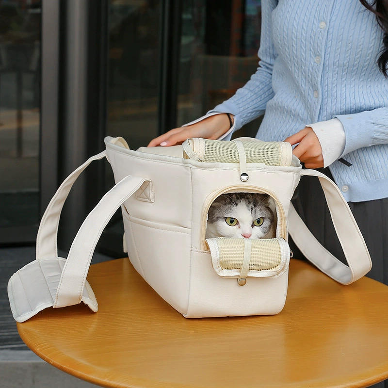 Дышащая портативная сумка для домашних животных на плечо для всех сезонов, сумка для кошек, сумка для собак, износостойкая, устойчивая к царапинам, сумка для кошек для транспортировки на открытом воздухе