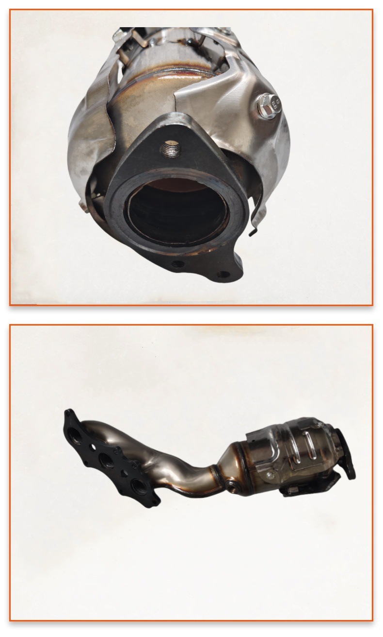 Shandong factory direct sales Prado 4000 car exhaust manifold exhaust catalytic converter three-way catalytic converter