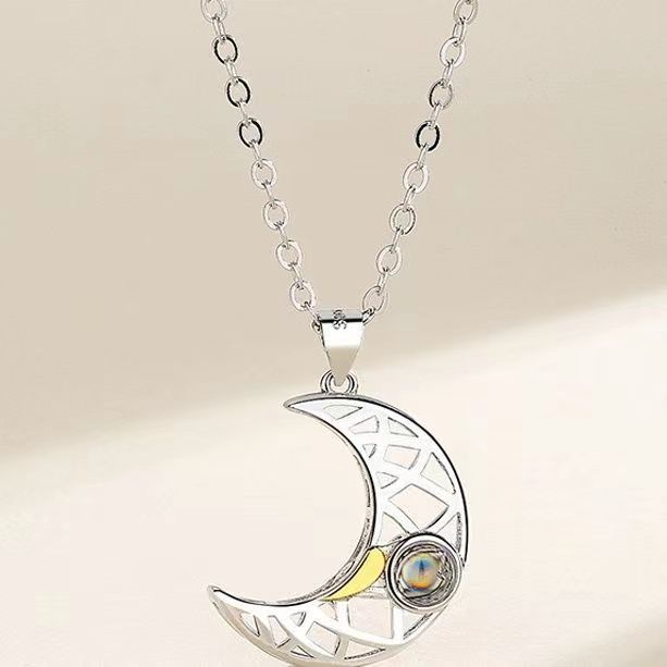 Elegant Streetwear Moon Copper Pendant Necklace In Bulk display picture 3