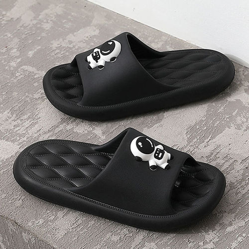  New Slippers for Women PVC Sandals for Couples Casual Beach Shoes Cross-Border Slippers for Men Trendy One Piece Dropshipping