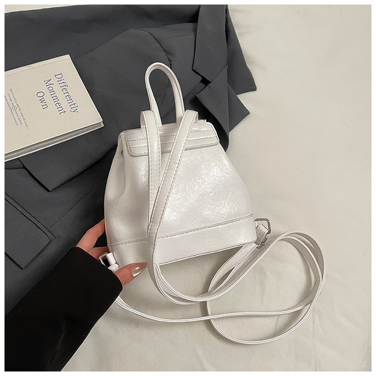 Simple, versatile and niche design women's backpack 2025 new trendy casual small backpack, fashionable travel small schoolbag undefined