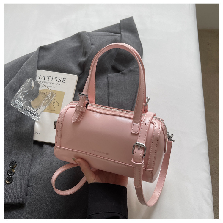 Minimalist Women's Handbag, Versatile Single Shoulder Boston Bag_voghion.com