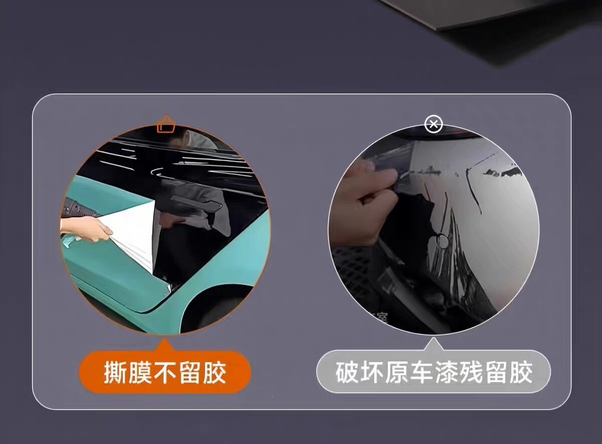 Car color change film Tesla liquid metal silver PET full car wrap application Alexander silver car wrap film