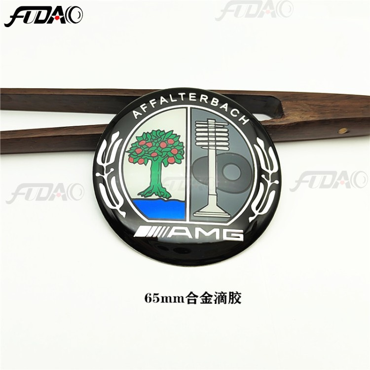 Etiqueta decorativa del logotipo del automóvil Etiqueta engomada del automóvil de metal Etiqueta de modificación del volante Etiqueta del cubo de la rueda Etiqueta del automóvil de cada marca 65mm