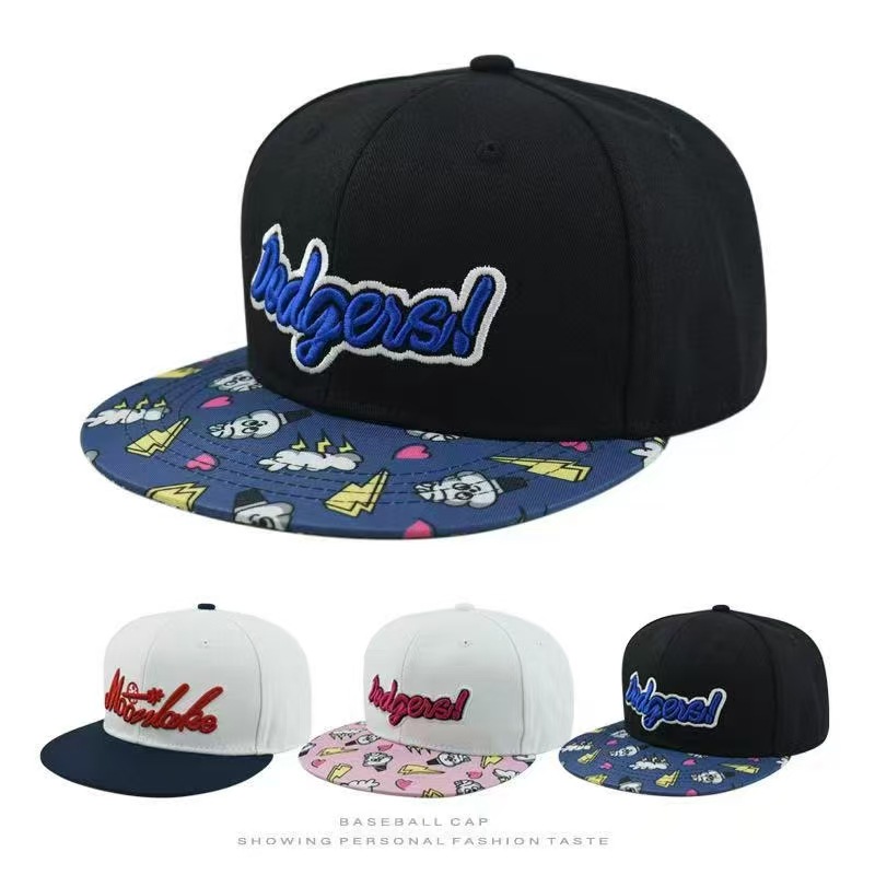 嘻哈帽子美式男女款春秋洋气棒球帽学生平沿帽夏季遮阳板帽显脸小