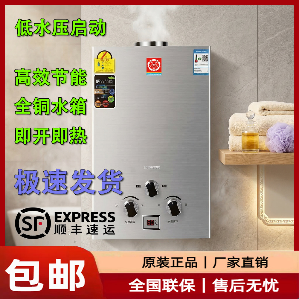 8升10升燃气热水器家用煤气罐液化气低水压强排天然气出租房老式